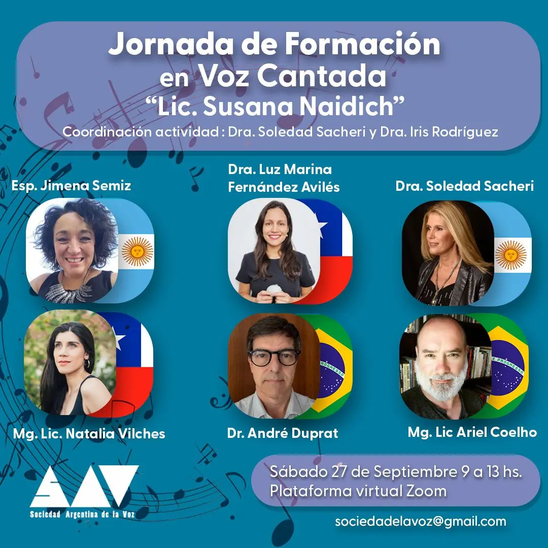 Jornada de Formación en Voz Cantada «Lic. Susana Naidich» - 2025